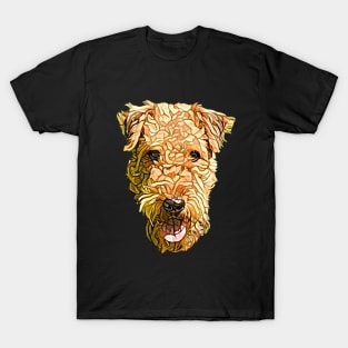 Airedale Terrier Face T-Shirt